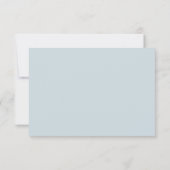 Stofbloem Blauwe DIY kleuren Luxe Script Bedankt (Achterkant)