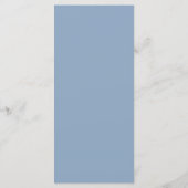 Stofbloem Blauwe en Witte Kruis Jongens Doop Menuk Menu (Achterkant)
