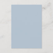 Stofbloem Blauwe Eucalyptus QR Code Huwelijksreact Informatiekaartje (Achterkant)