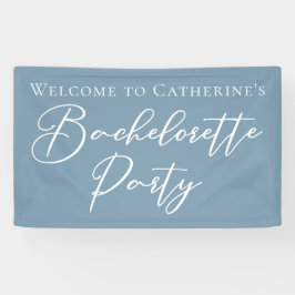Stofbloem Blauwe Hen Party Persoonlijk Spandoek