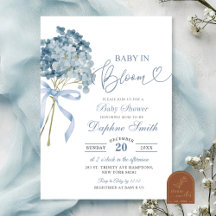 Stofbloem Blauwe Hortensia Baby Borrel