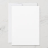 Stofbloem Blauwe Hortensia Monogram Trouw Crest Kaart (Achterkant)