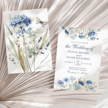Stofbloem Blauwe Hortensia Wilde Bloem Bruiloftsin