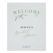 Stofbloem blauwe lente bruidsmeesterschap begrroet perfect poster (Voorkant)