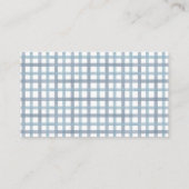 Stofbloem Blauwe Luier Raffle Kaart | Baby Shower  (Achterkant)