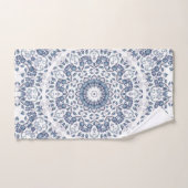 Stofbloem Blauwe Mandala  Bad Handdoek (Handdoek)