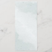 Stofbloem blauwe &marine bloemen botanische bruilo menu (Achterkant)