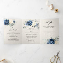 Stofbloem Blauwe Marine Champagne Ivoor Bloemstuk 