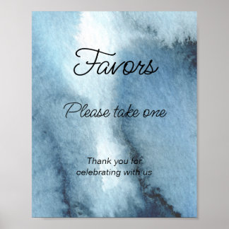 Stofbloem blauwe marine Favoren pak er een  Poster