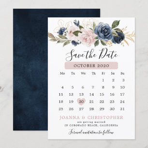 Stofbloem Blauwe Mauve Roze Leisteen Bloemige Trou Save The Date