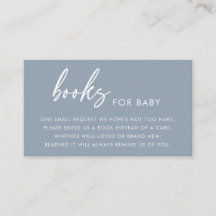 Stofbloem Blauwe Minimaal Boeken voor Baby Shower 