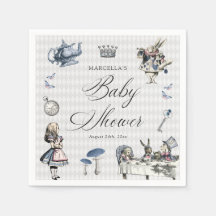 Stofbloem Blauwe & Roze Alice In Wonderland Baby S