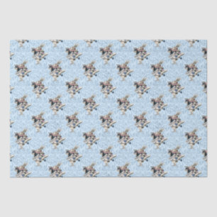 Stofbloem Blauwe & Roze Alice In Wonderland Baby S Tissuepapier