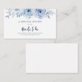 Stofbloem Blauwe Sering Bloem Bruidsontbijt Recept Informatiekaartje (Voorkant / Achterkant)