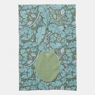 Stofbloem blauwe William Morris Acanthus & Rose ka Theedoek