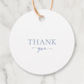 Stofbloem Bloem "Dank je" Bedankjes Labels (Achterkant)