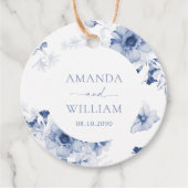 Stofbloem Bloem "Dank je" Bedankjes Labels (Voorkant)