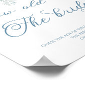 Stofbloem bloem Hoe oud was de bruid om te zijn Poster (Hoek)