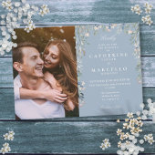 Stofbloem Bloemen Wilde Bloemen Foto Bruiloft Kaart