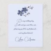 Stofbloem Bloemige Wil Je Mijn Bruidsmeisje Zijn (Achterkant)