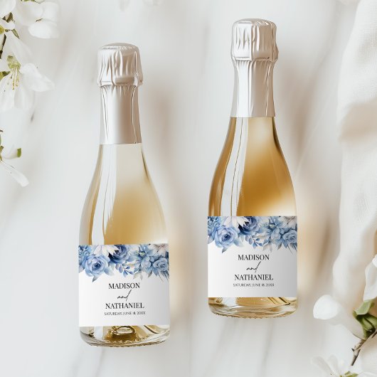 Stofbloem Bloemstukken Tuin Bruiloft Sparkling Wijnetiket