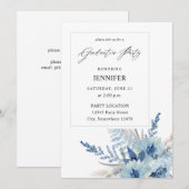 Stofbloem Boho Bloemencollectie Afstudeerfeest Kaart (Voorkant / Achterkant)