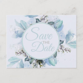Stofbloem Botanische Aquarel Save The Date Briefkaart