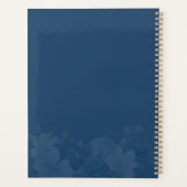 Stofbloem Botanische Trouw in Stofblauw Planner (Achterkant)