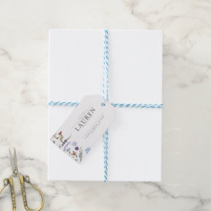 Stofbloem Bruids Bruiloft zonder Wrap Cadeaulabel