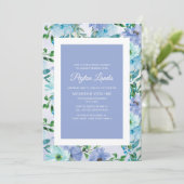 Stofbloem Bruidsboeket Bruiloft Kaart (Staand voorkant)