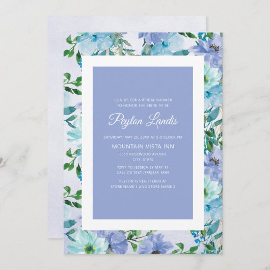 Stofbloem Bruidsboeket Bruiloft Kaart (Voorkant / Achterkant)