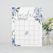 Stofbloem Bruidsbruiloft Bingo Spel (Staand voorkant)