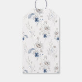 Stofbloem Bruidsjurk Bedankt Cadeaulabel (Achterkant)