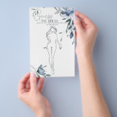 Stofbloem Bruidsjurk Raad het Kleed Flyer (Hand)