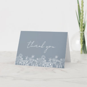 Stofbloem Bruiloft Bridal Shower Bedankkaart