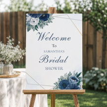 Stofbloem bruiloft bruidsshower welkom bord