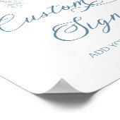 Stofbloem bruiloft cadeau poster (Hoek)