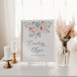 Stofbloem bruiloft cadeau poster