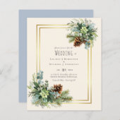 Stofbloem Bruiloft Eucalyptus Groene Budget (Voorkant / Achterkant)