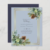 Stofbloem Bruiloft Eucalyptus Groene Budget (Voorkant / Achterkant)