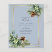 Stofbloem Bruiloft Eucalyptus Groene Budget (Voorkant)