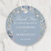 Stofbloem Bruiloft Geschenk Bedankt Bedankjes Labels (Achterkant)