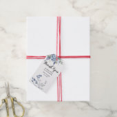 Stofbloem Bruiloft Gift Tag Cadeaulabel (Met Touw)