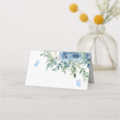 Stofbloem Bruiloft  Plaatskaartje (Achterkant)