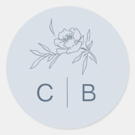 Stofbloem Bruiloft Sticker