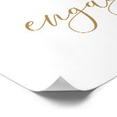 Stofbloem Bruiloft Uitnodiging Feest Welkom Poster (Hoek)