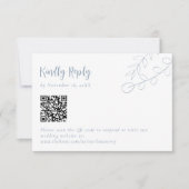 Stofbloem Bruiloft Vriendelijk Antwoord Boho QR Co (Voorkant)