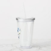 Stofbloem Bruilofts Bruiloftsshower Persoonlijk Acryl Drinkbeker (Links)
