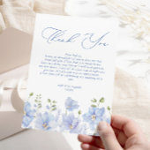 Stofbloem Bruiloftsfeest Bedankkaart