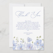 Stofbloem Bruiloftsfeest Bedankkaart (Voorkant)
